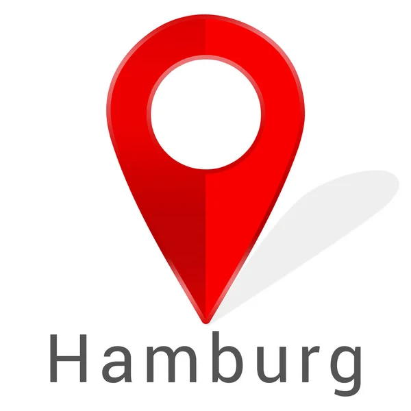 Web label sticker Hamburg — Stockfoto