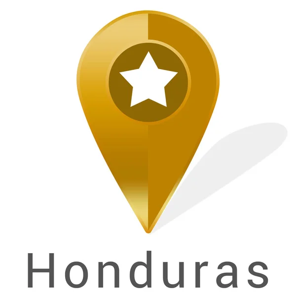 Web címke matrica Honduras — Stock Fotó