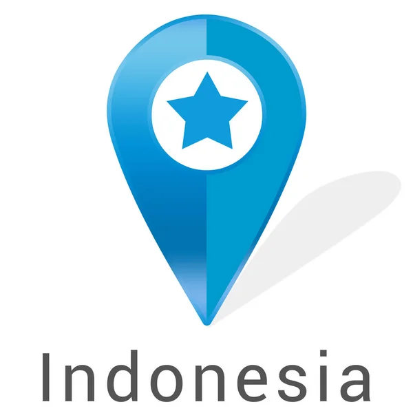 Web címke matrica Indonézia — Stock Fotó