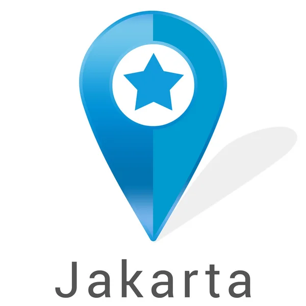 Web címke matrica Jakarta — Stock Fotó