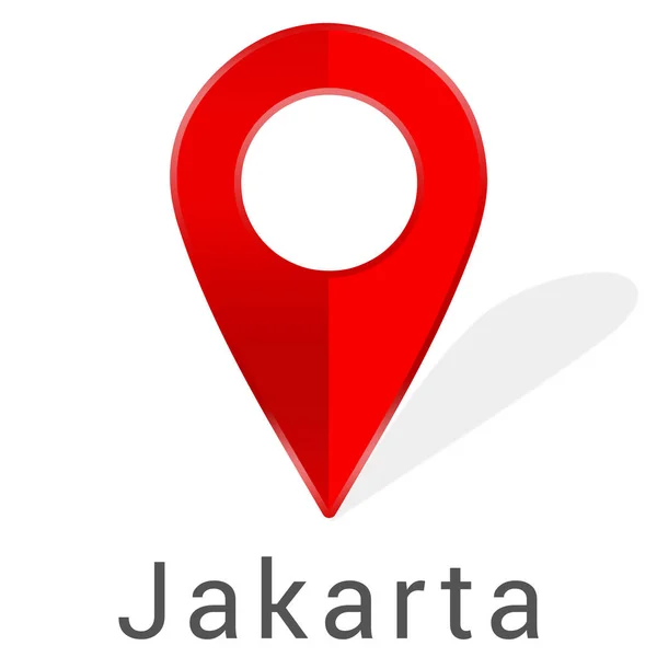 Web-Etikett Aufkleber jakarta — Stockfoto