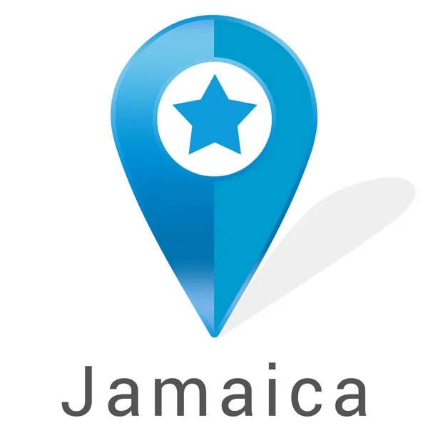 Ετικέτα web αυτοκόλλητο Τζαμάικα — Φωτογραφία Αρχείου