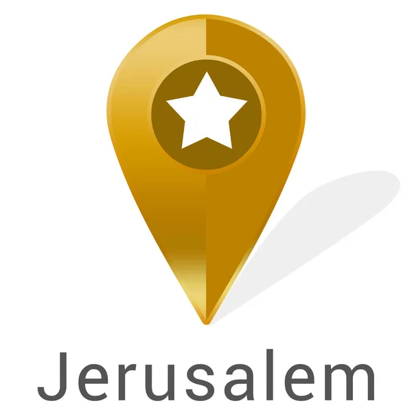 Web Etikettenaufkleber Jerusalem — Stockfoto