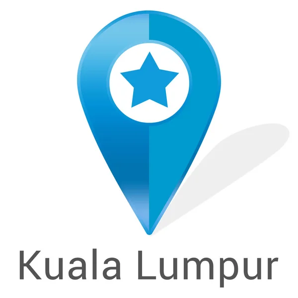 Etiqueta da web etiqueta Kuala Lumpur — Fotografia de Stock