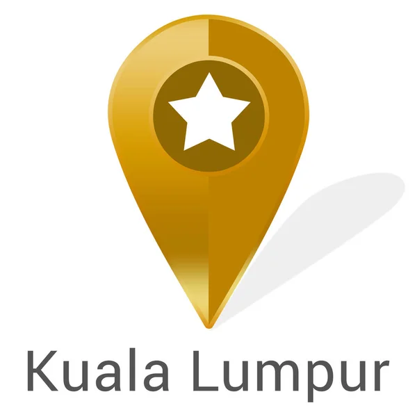 Web Label Sticker Kuala Lumpur — стоковое фото