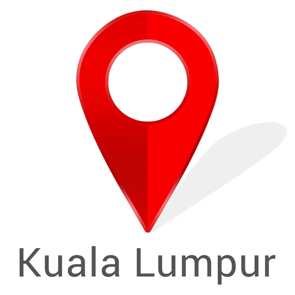 Etiqueta da web etiqueta Kuala Lumpur — Fotografia de Stock