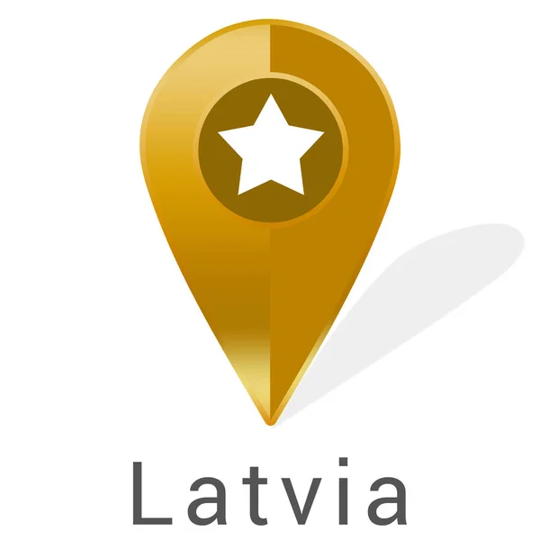 Веб-этикетка наклейка Латвия — стоковое фото