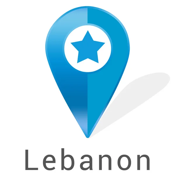 Etiqueta engomada web Líbano —  Fotos de Stock