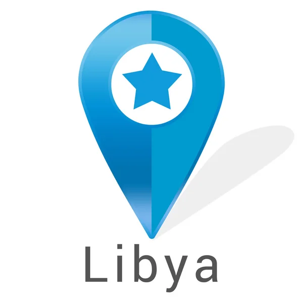 Etiqueta web Etiqueta Libia — Foto de Stock