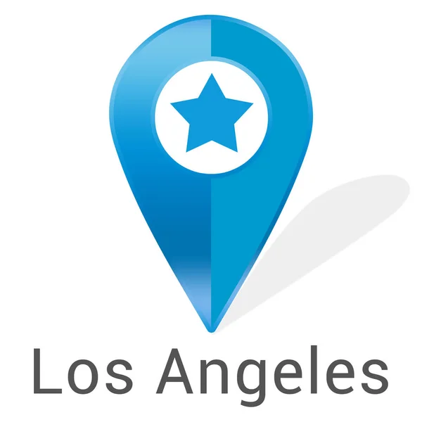 Etiqueta engomada web Los Angeles —  Fotos de Stock