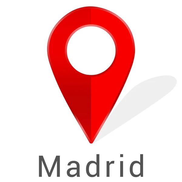 Web label sticker Madrid — Stockfoto