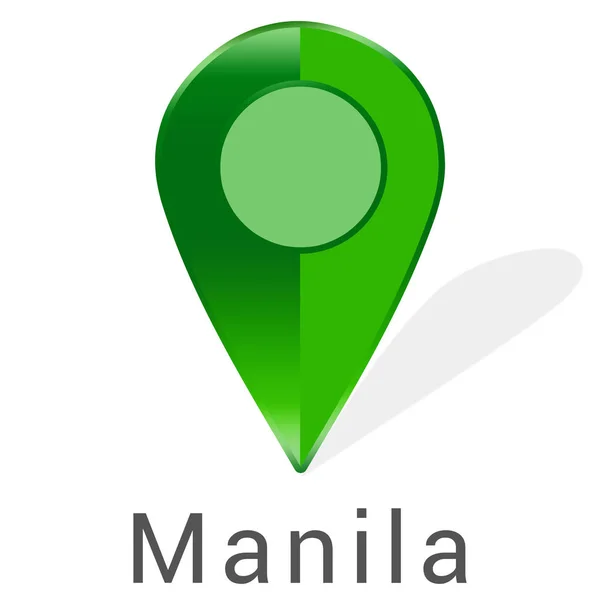 Štítek na webu nálepka Manila — Stock fotografie