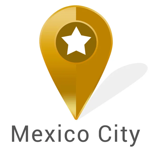 Etiqueta web Etiqueta Cidade do México — Fotografia de Stock