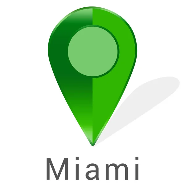 Ετικέτα web αυτοκόλλητο Miami — Φωτογραφία Αρχείου