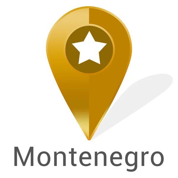Лейбл Sticker Montenegro — стоковое фото