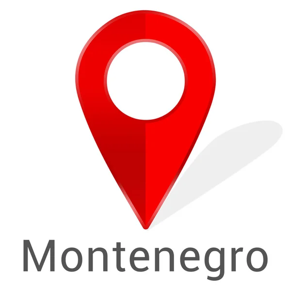 Web Label Sticker Montenegro — стокове фото