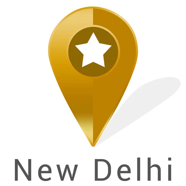 Web Label Sticker New Delhi — стокове фото