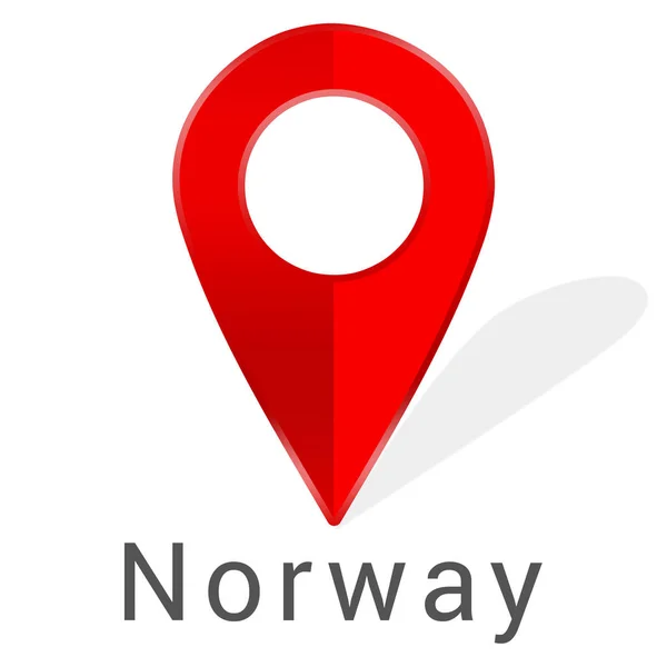Web Label Sticker Noorwegen — Stockfoto