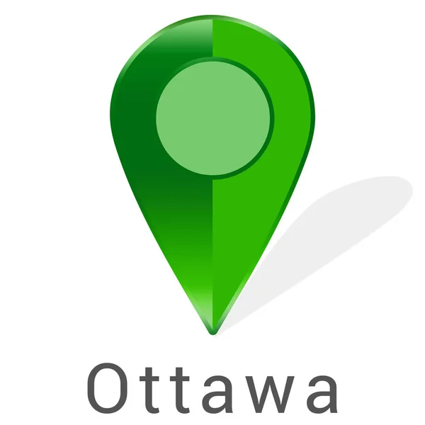 Etiqueta web etiqueta Ottawa — Foto de Stock