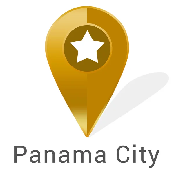 Web Label Sticker Panama Stad — Stockfoto