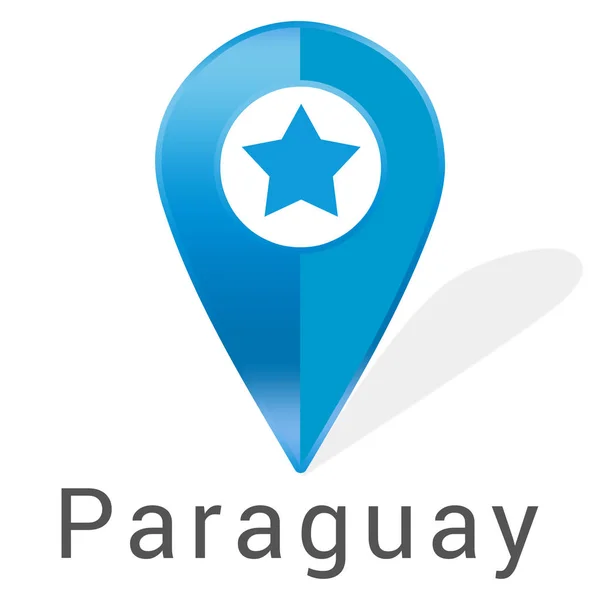 Adesivo etichetta web Paraguay — Foto Stock