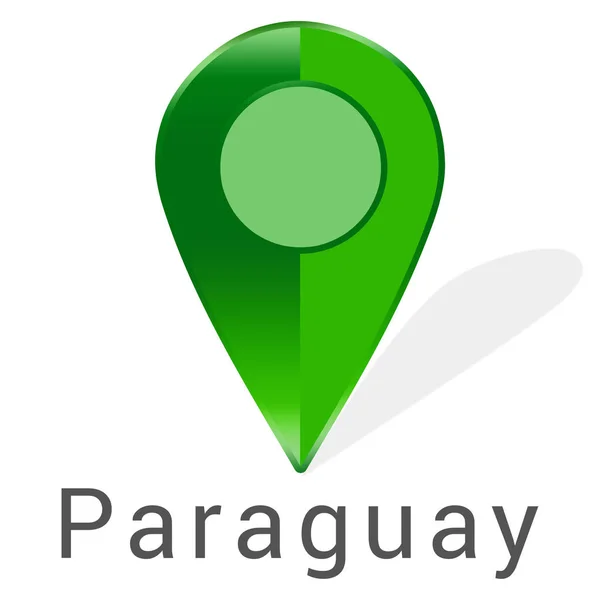 Web címke matrica Paraguay — Stock Fotó