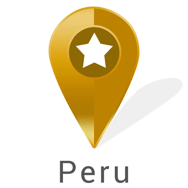 Adesivo etichetta web Perù — Foto Stock