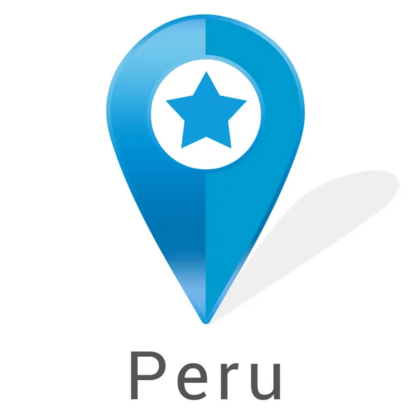 Web label sticker Peru — Stockfoto