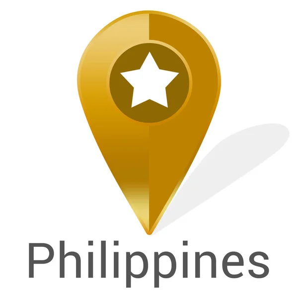 Webový štítek Samolepky Filipíny — Stock fotografie