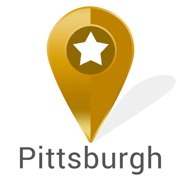 Etiqueta web Etiqueta Pittsburgh —  Fotos de Stock