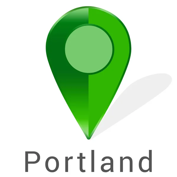 Etiqueta engomada web Portland —  Fotos de Stock