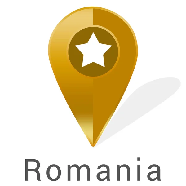 Web Label Sticker Romania — стоковое фото