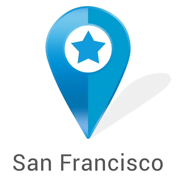 Etiqueta engomada web San Francisco —  Fotos de Stock