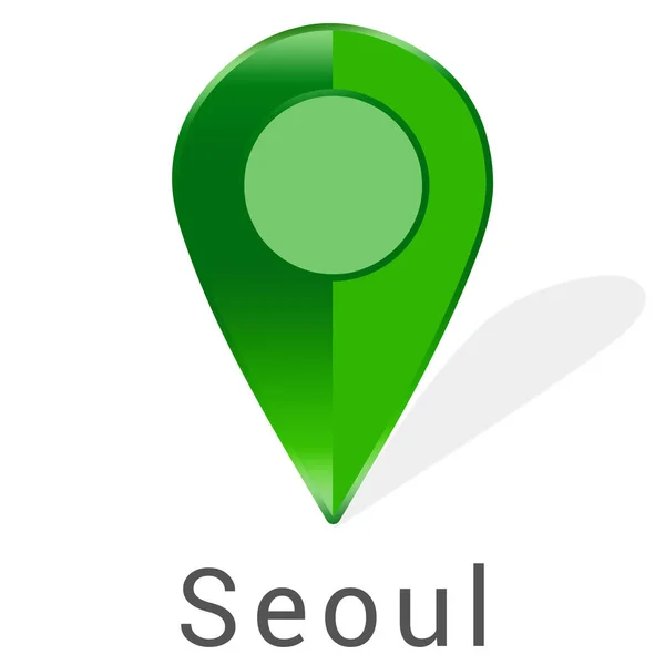 Web Label Sticker Seoul — стокове фото