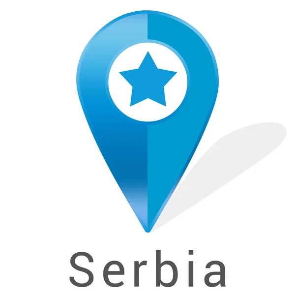 Web Label Sticker Serbia — стокове фото