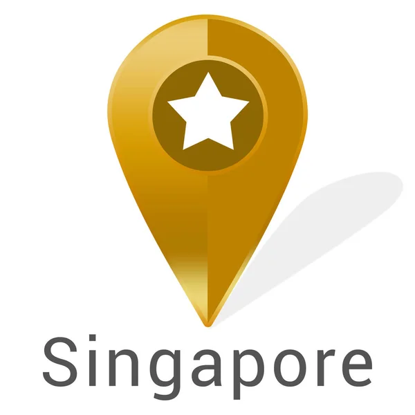 Etiqueta web etiqueta Singapura — Fotografia de Stock