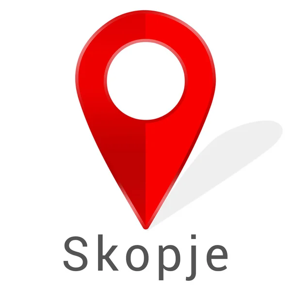 Etiqueta web etiqueta Skopje — Fotografia de Stock