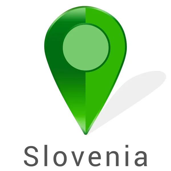 Web Label Sticker Slovenia — Stock Photo, Image