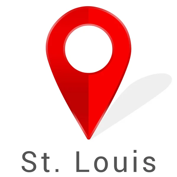 Etiqueta engomada web St. Louis —  Fotos de Stock