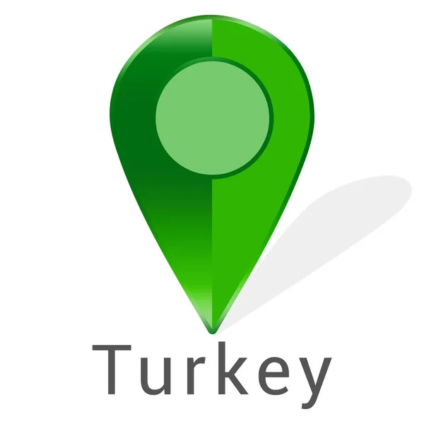 Étiquette web autocollant Turquie — Photo