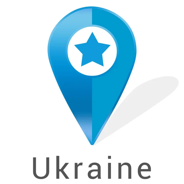 Web Label Sticker Ukraine — стоковое фото