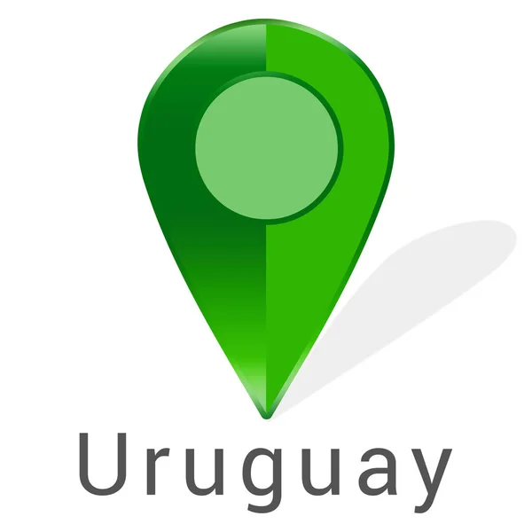 Web Label Sticker Uruguay — Stock Photo, Image