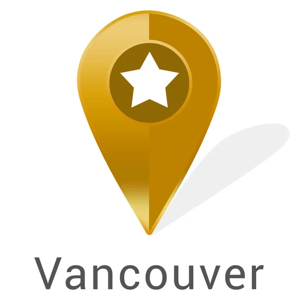 Etiqueta web Etiqueta Vancouver — Foto de Stock