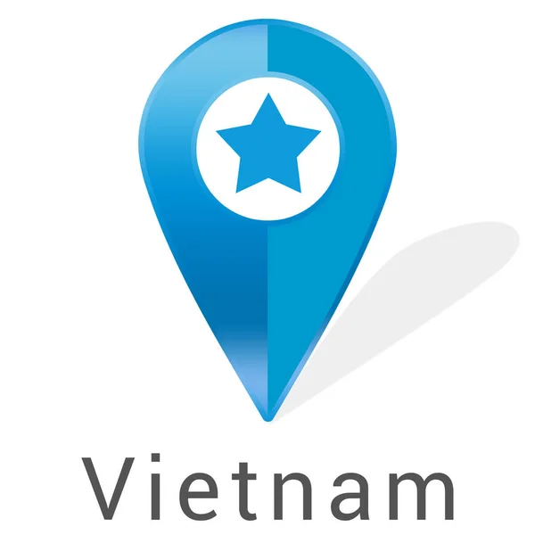 Web label klistermärke Vietnam — Stockfoto