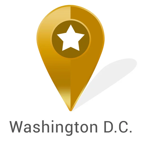 Etiqueta engomada de la tela Washington D.C. —  Fotos de Stock