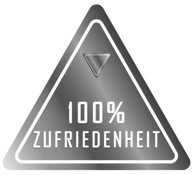 % 100 Zufriedenheit web Sticker Düğmesi