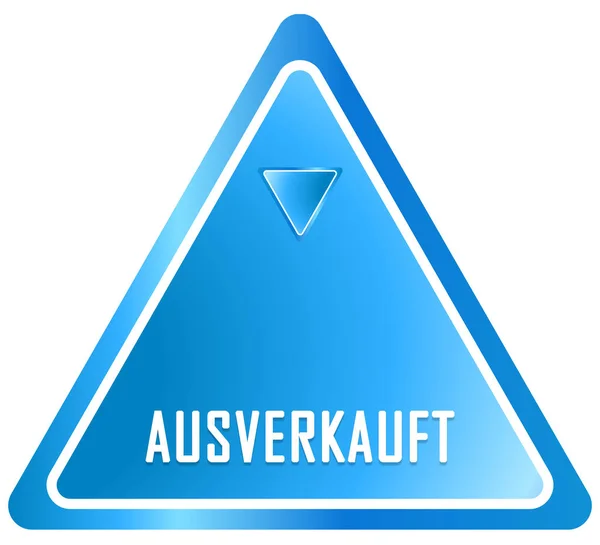 Adesivo web ausverkauft pulsante — Foto Stock