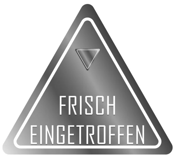 Frisch eingetroffen web Sticker Button — 스톡 사진