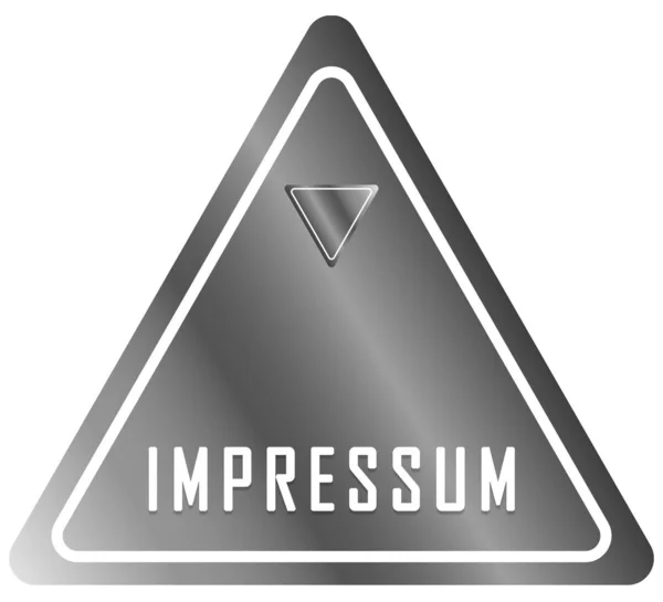 Impressum web Sticker Button — Stock Photo, Image