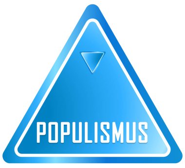 Populismus web Sticker Düğmesi